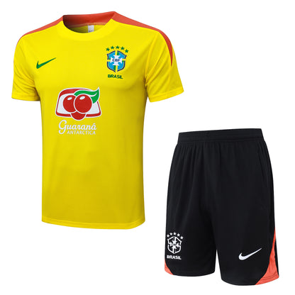 Kit De Treino Camisa Brasil 26/27 Amarela Masculina