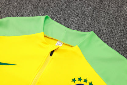Kit De Treino Frio Brasil 26/27 Amarelo Masculino