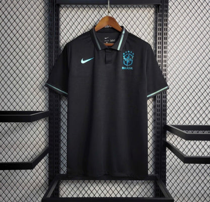 Camisa Brasil Polo Preta Masculina
