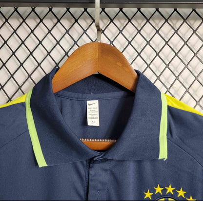 Camisa Brasil Polo Azul-Marinho Masculina