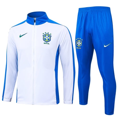 Kit De Treino Frio Brasil 26/27 Branco/Azul Masculino
