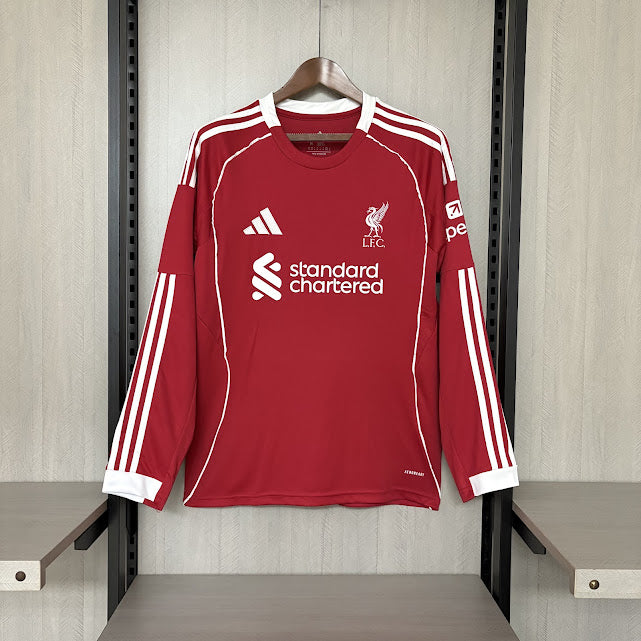 Camisa Manga Longa Liverpool I 25/26 Masculina