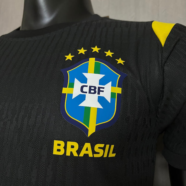 Camisa Brasil Preto Treino 26/27 Jogador Masculina