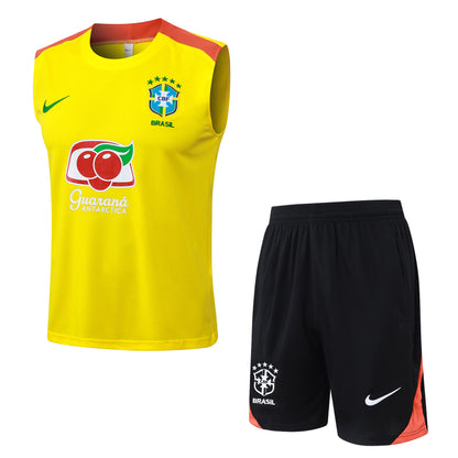 Kit De Treino Regata Brasil 26/27 Amarela Masculina