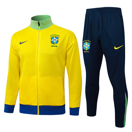 Kit De Treino Frio Brasil 26/27 Amarelo Masculino