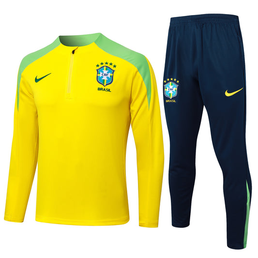 Kit De Treino Frio Brasil 26/27 Amarelo Masculino