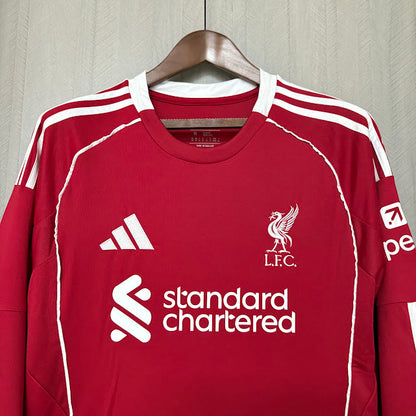 Camisa Manga Longa Liverpool I 25/26 Masculina