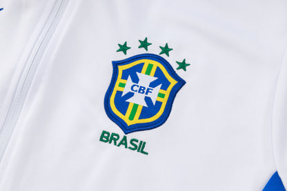 Kit De Treino Frio Brasil 26/27 Branco/Azul Masculino