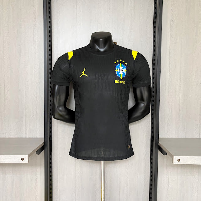 Camisa Brasil Preto Treino 26/27 Jogador Masculina