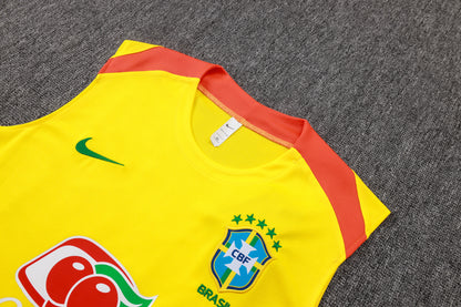 Kit De Treino Regata Brasil 26/27 Amarela Masculina