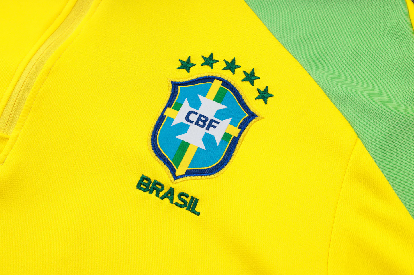 Kit De Treino Frio Brasil 26/27 Amarelo Masculino